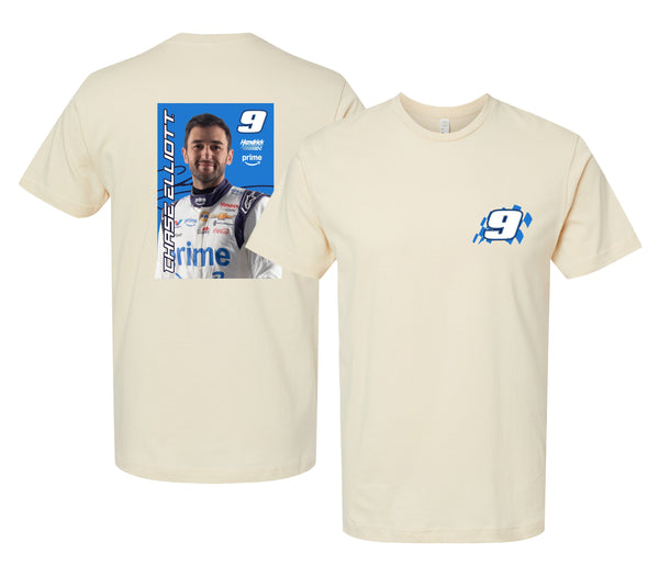 Chase Elliott #9 Nascar Offic. LIC. Unisex T-Shirt – Left Chest and Large Back Picture Design
