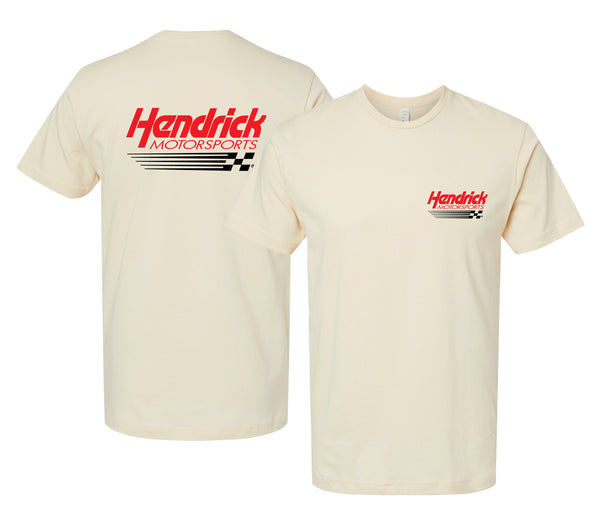 Hendrick Motorsports # Nascar Offic. LIC. Unisex T-Shirt – Left Chest and Large Back Picture Design