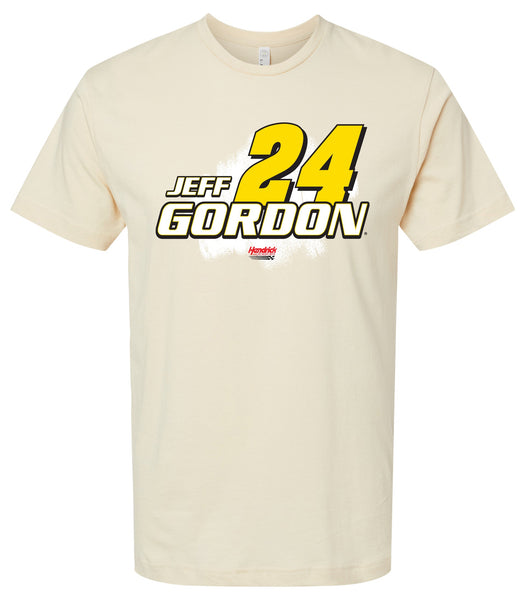 Jeff Gordon #24 Nascar Offic. LIC. Unisex Cotton Crew Neck T-Shirt - Large Front Paint Design