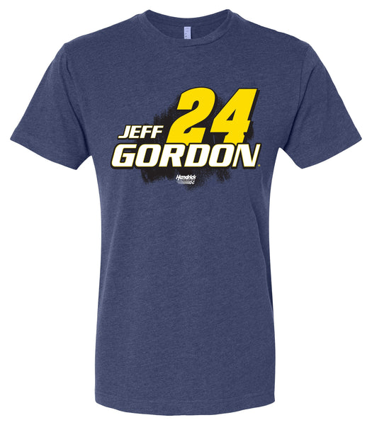 Jeff Gordon #24 Nascar Offic. LIC. Unisex Cotton Crew Neck T-Shirt - Large Front Paint Design