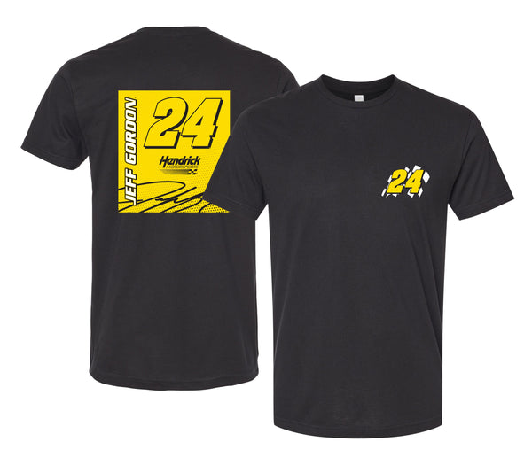 Jeff Gordon #24 Nascar Offic. LIC. Unisex T-Shirt – Left Chest and Large Back Picture Design