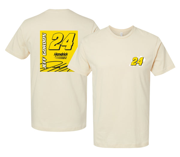 Jeff Gordon #24 Nascar Offic. LIC. Unisex T-Shirt – Left Chest and Large Back Picture Design