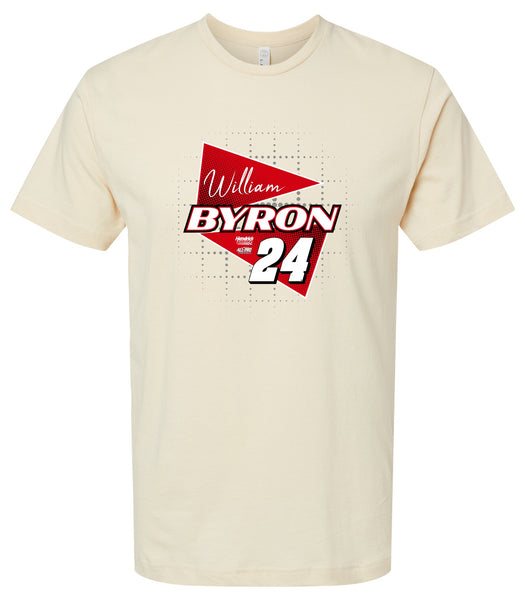 William Byron - All Pro #24 Nascar Offic. LIC. Unisex Cotton Crew Neck T-Shirt - Large Front Retro Design