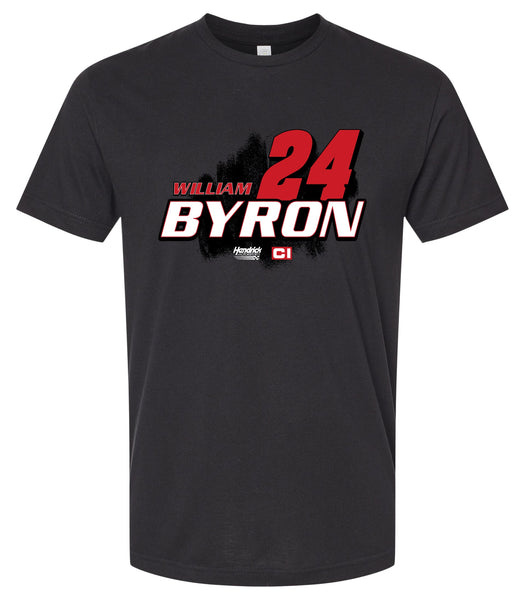 William Byron - Cincinnati #24 Nascar Offic. LIC. Unisex Cotton Crew Neck T-Shirt - Large Front Paint Design