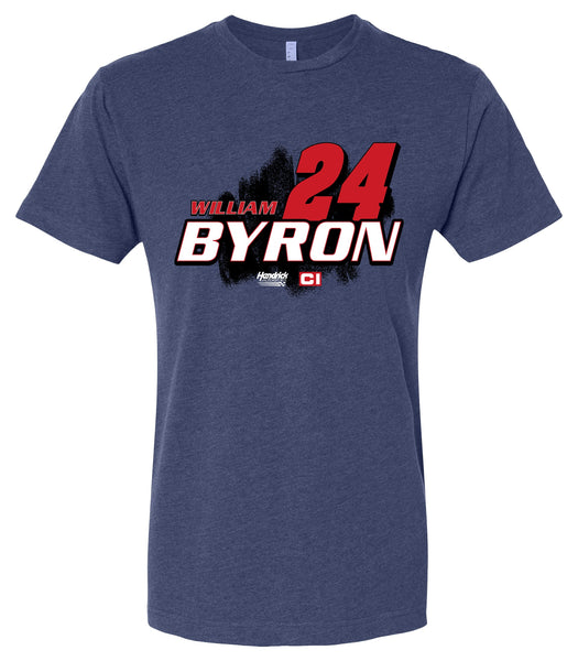 William Byron - Cincinnati #24 Nascar Offic. LIC. Unisex Cotton Crew Neck T-Shirt - Large Front Paint Design