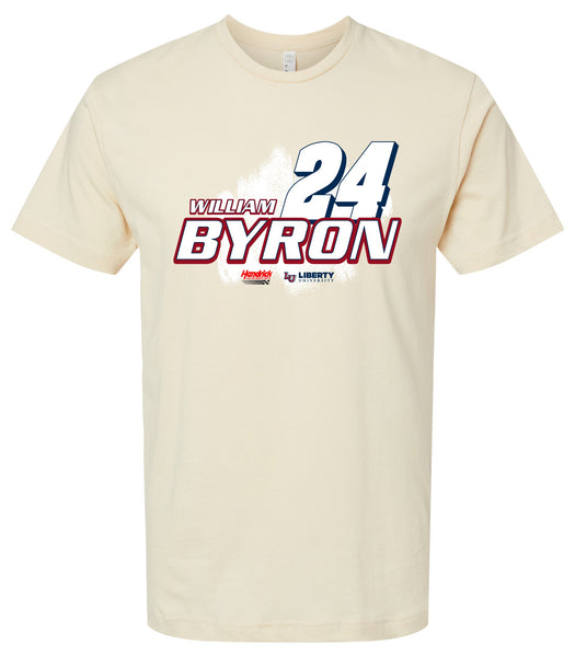 William Byron - Liberty Univesity #24 Nascar Offic. LIC. Unisex Cotton Crew Neck T-Shirt - Large Front Paint Design