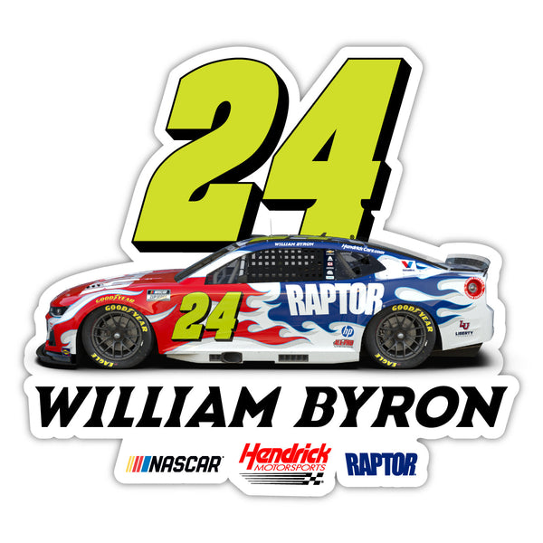 William Byron #24 Nascar Offic. Lic. Decorative Magnet/Sticker