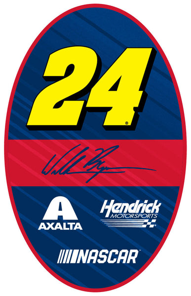 William Byron #24 Oval Decal Sticker
