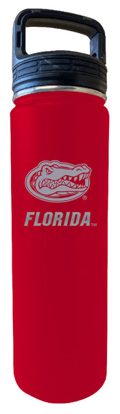 Florida Gators 24 oz Engraved Insulated Stainless Steel Tumbler Water Bottle with Screw on Lid Officially Licensed Collegiate Product