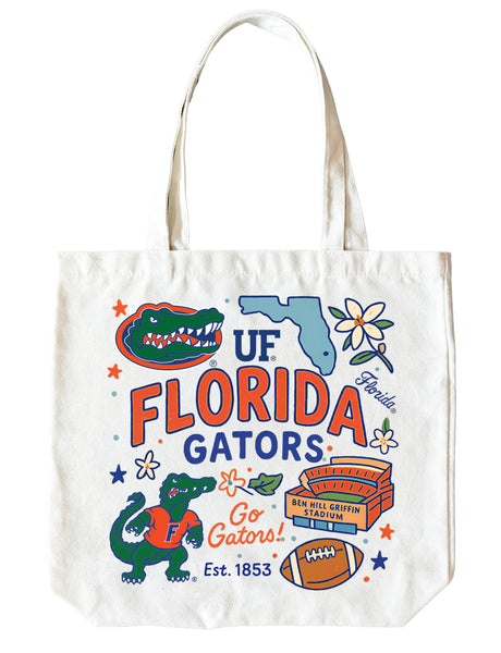 Florida Gators 15" x 15" Canvas Tote Bag Officially Licensed