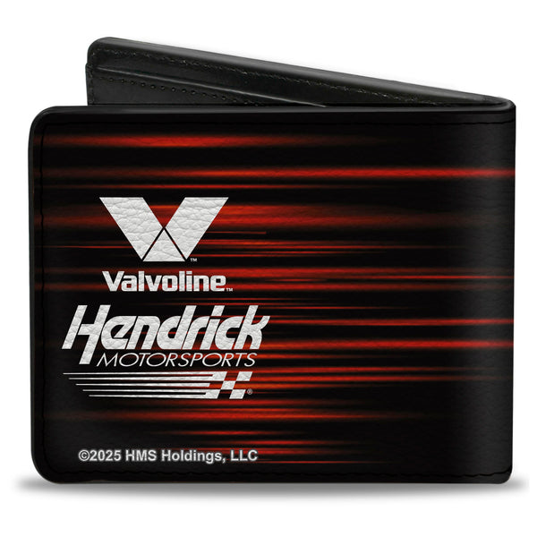 Bi-Fold Wallet - Kyle Larson #5 Autograph VALVOLINE Hendrick Motorsports Logo Black/Red/White/Blue