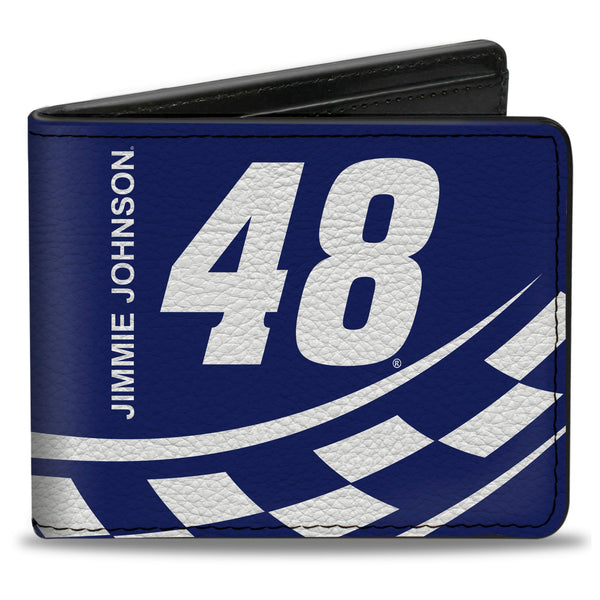 Bi-Fold Wallet - JIMMIE JOHNSON #48 LOWE'S Hendrick Motorsports Checker Blue/White