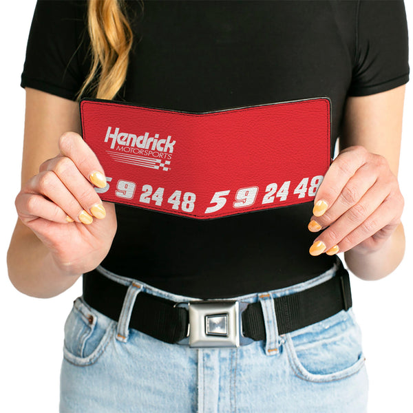 Bi-Fold Wallet - HENDRICK MOTORSPORTS Driver Numbers 5 9 24 48 Red/White