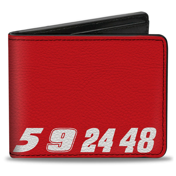 Bi-Fold Wallet - HENDRICK MOTORSPORTS Driver Numbers 5 9 24 48 Red/White