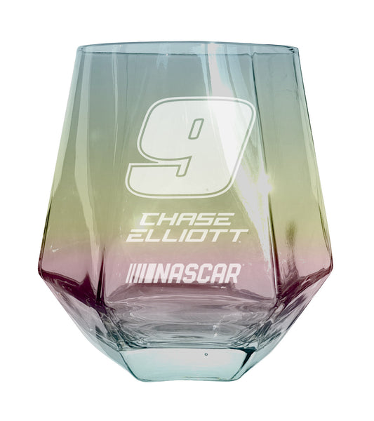 #9 Chase Elliott Officially Licensed 10 oz Engraved Diamond Wine Glass