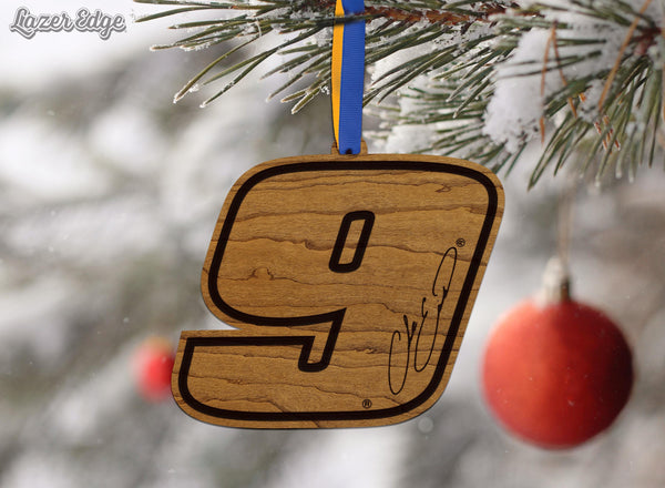 Chase Elliot #9 Wooden Ornament