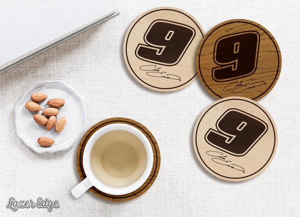 Chase Elliott #9 Wooden Coaster