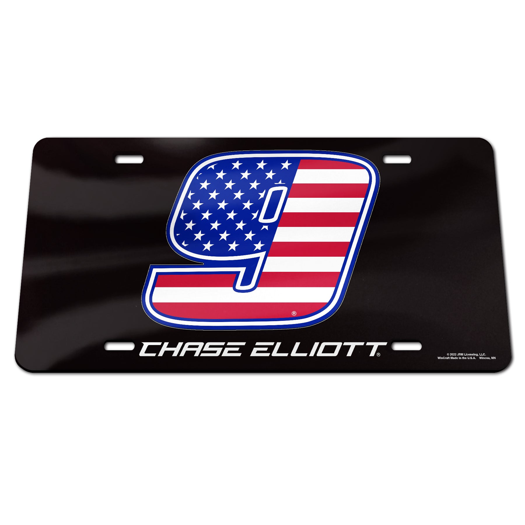 DELUXE AMERICAN 9 LICENSE PLATE