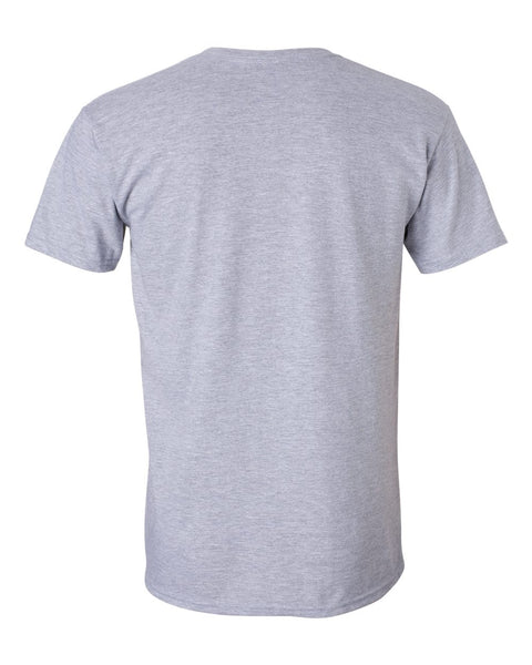 T-shirt gris à logo délavé