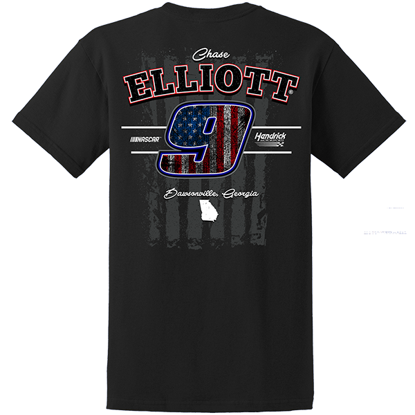 BLACK AMERICAN FLAG TEE
