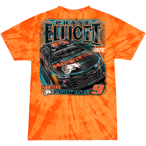 TIE-DYE ORANGE HOOTERS TEE