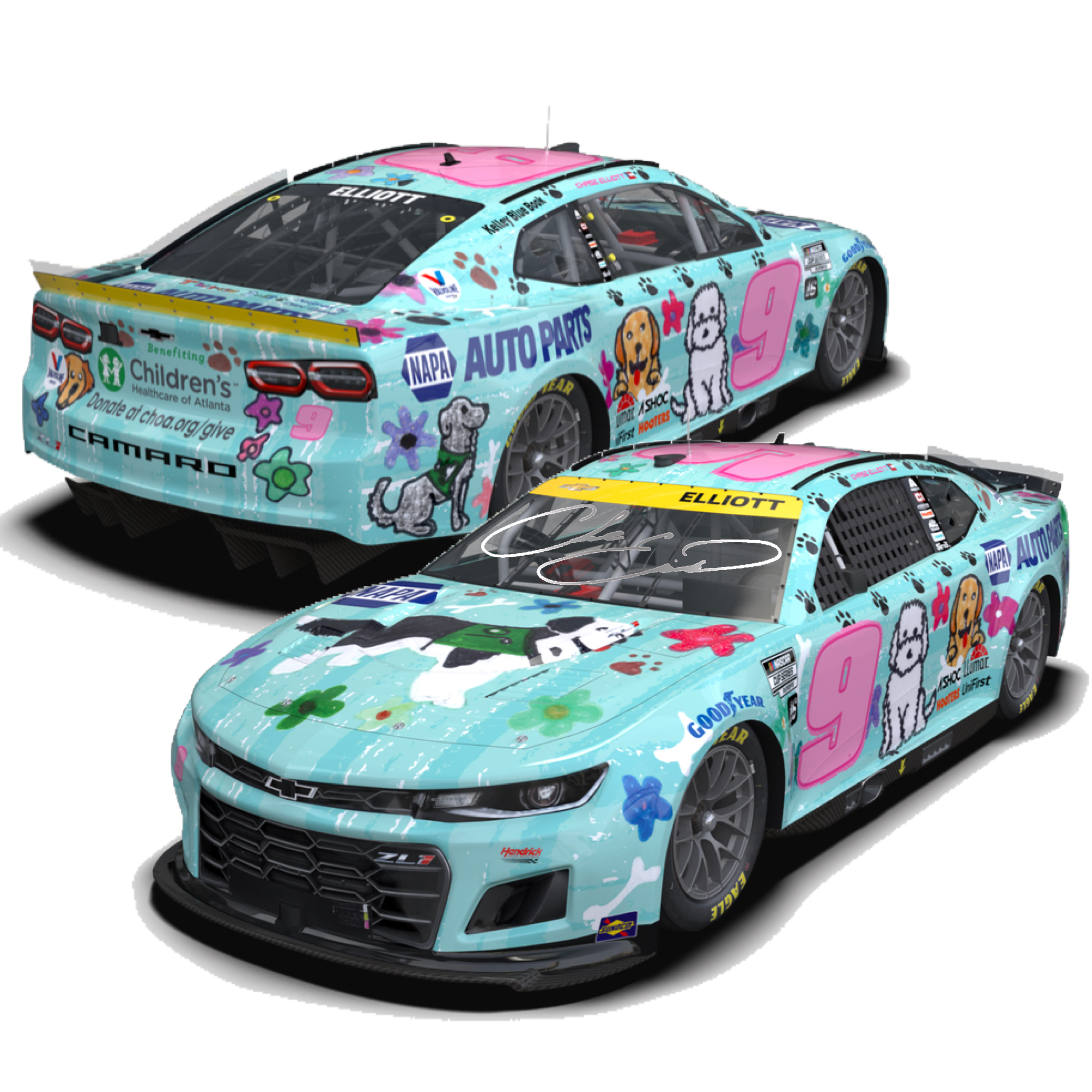 2022 DESI9N TO DRIVE **AUTOGRAPHED** STANDARD HOOD OPEN 1:24 Die-Cast